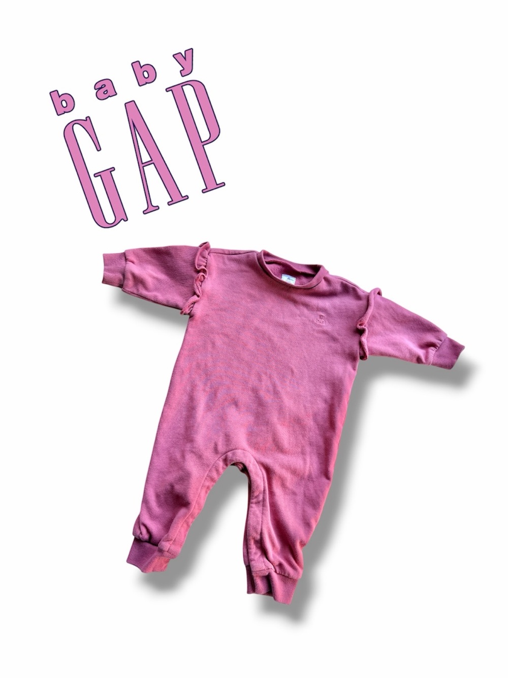 Baby GAP Romper Baby Jumpsuit Ruffles Long Sleeves 6-12 Months